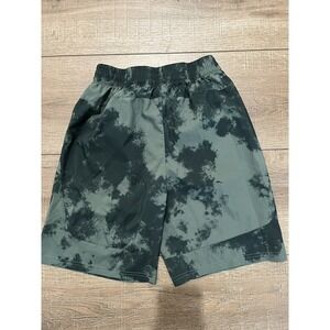 Adidas Board Shorts Green Print‎ Pull On Swimsuit Boys Sz Large 14/16